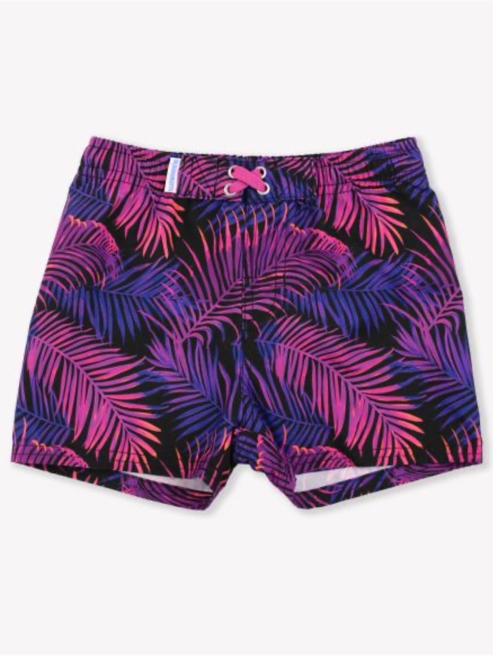 RUGGED BUTTS Lilac Palm Trees Marine Glow Boys Swimsuit Size 4t Tropical Printed